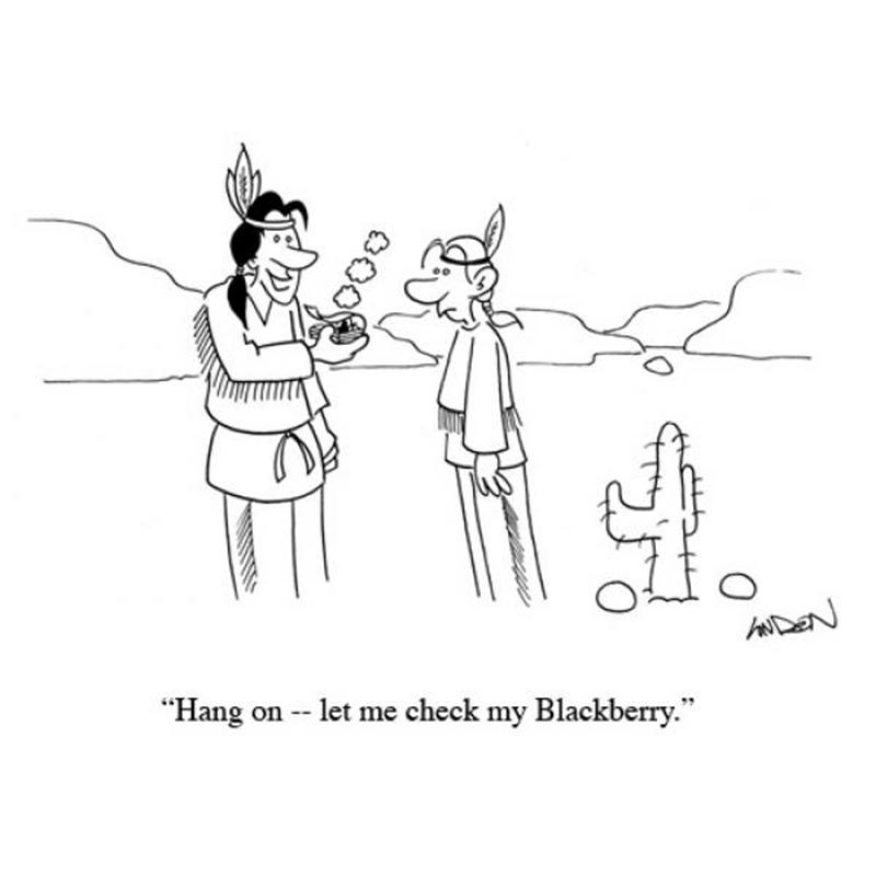 Hang on - let me check my Blackberry
